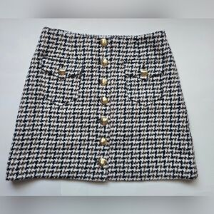 INTERMIX Coco Tweed Mini Skirt